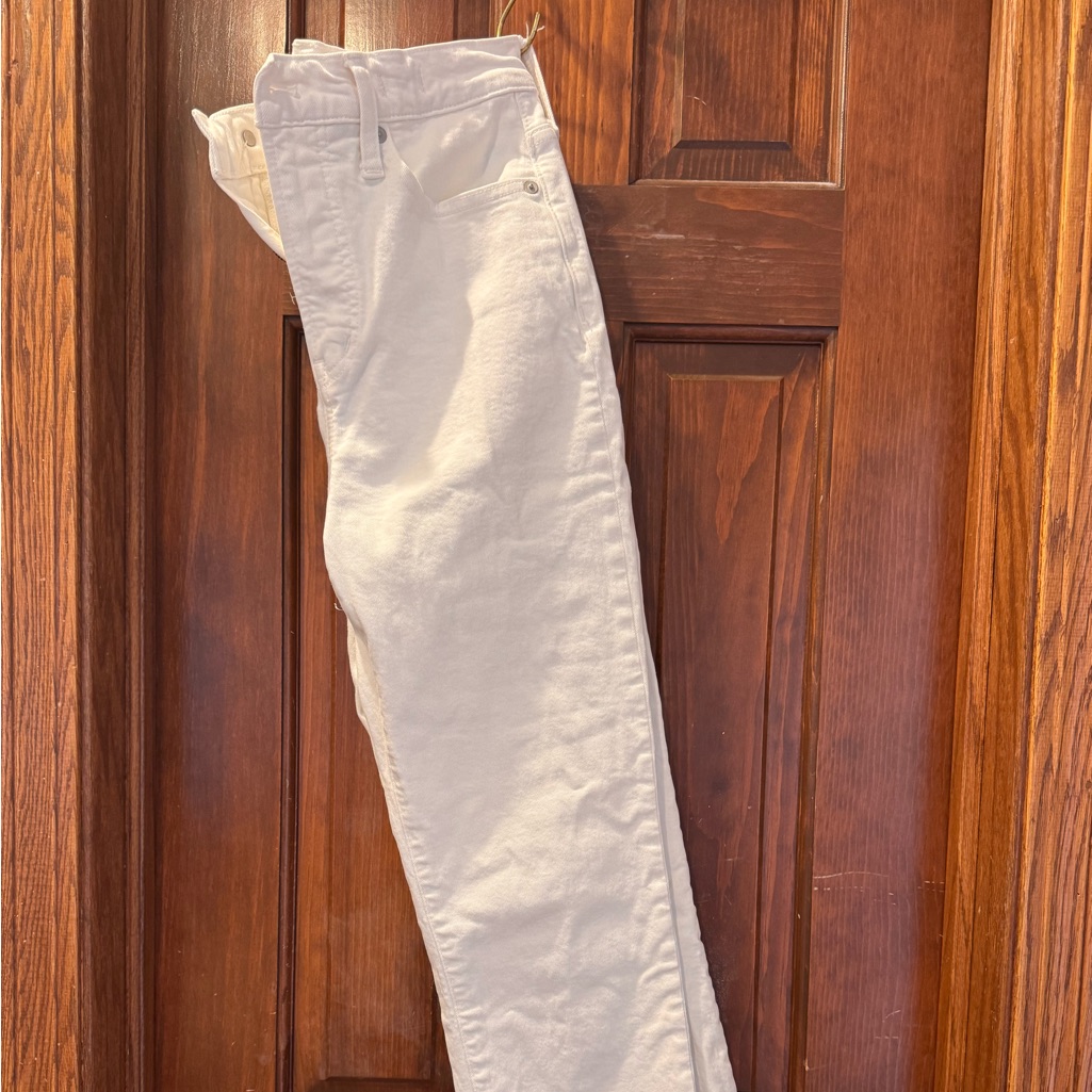 Madewell White The Perfect Vintage Straight Jean